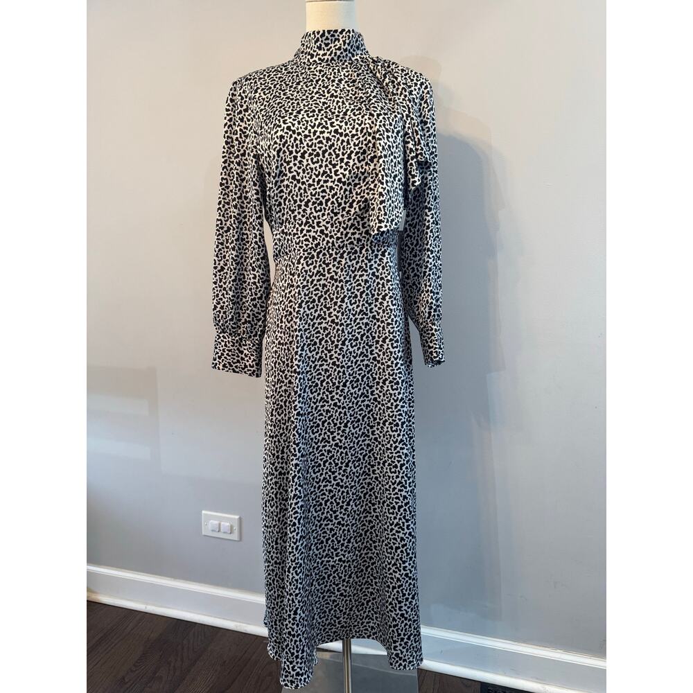 Alexia Admor Black and White Midi Dress